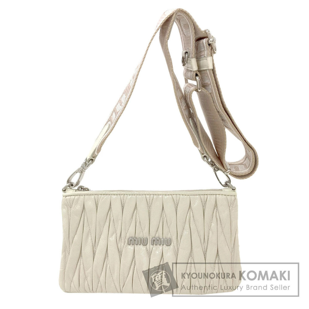 Miu Miu Matelasse Shoulder Bag Calfskin